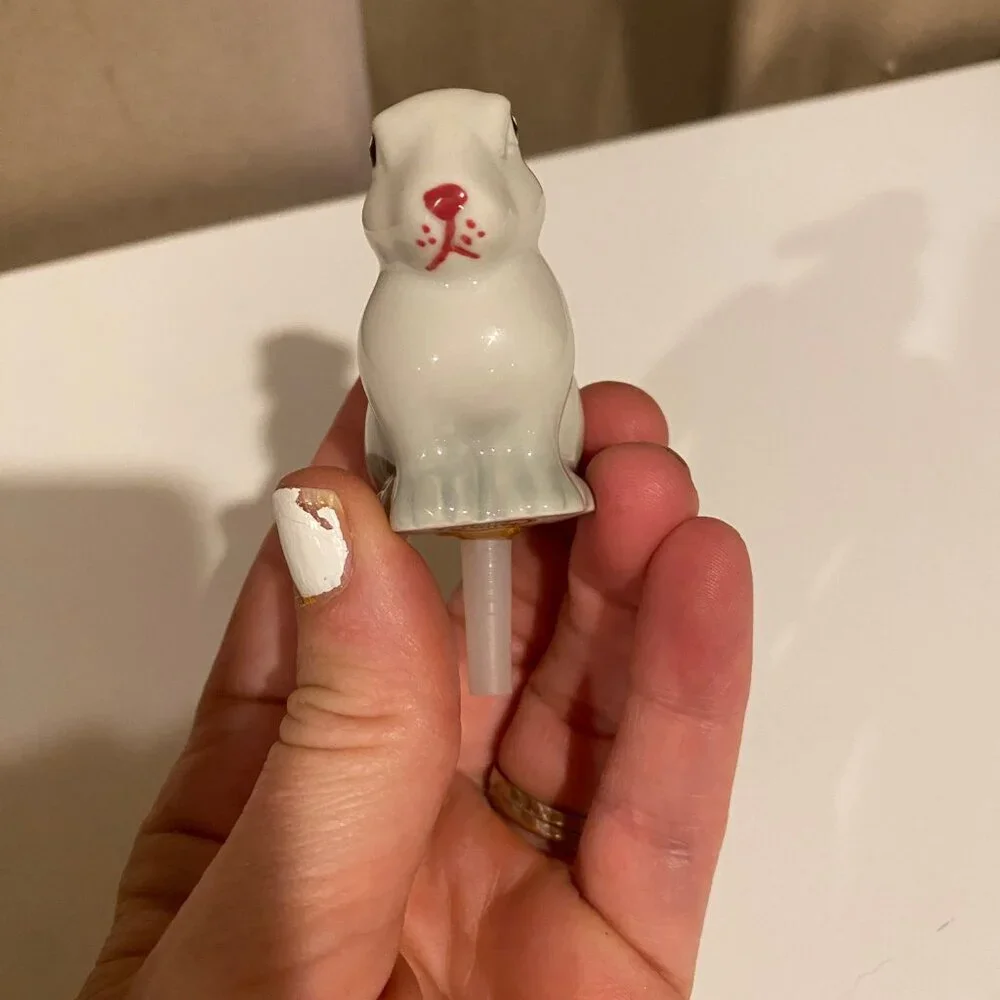 Nora Fleming Mini Gray Rabbit Easter Bunny Figurine Charm